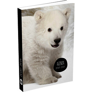 AGENDA 1 JOUR PAGE 12X17 CM MOTIF ANIMAUX