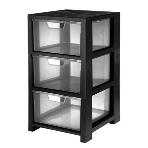 TOUR DE RANGEMENT 3 TIROIRS - 32,5 X 35 X 59,5 CM CEP