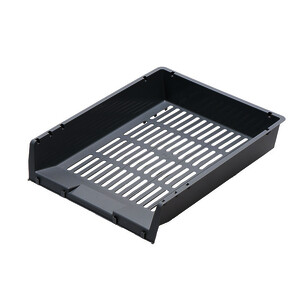 CORBEILLE À COURRIER AJOURÉE GRIS- 32,3 X 26 X 6,8 CM BUDGET