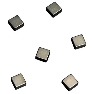 LOT DE 6 AIMANTS CARRÉS 1 X 1 CM GRIS NAGA