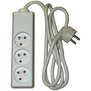 BLOC MULTIPRISE 3 PRISES - 1,5 MÈTRE
