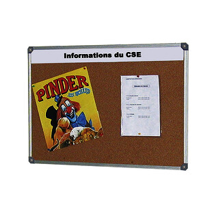 TABLEAU LIÈGE CADRE ALUMINIUM 90 X 120 CM BUDGET