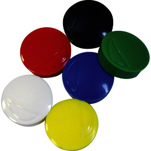 LOT DE 10 AIMANTS  RONDS  DIAMÈTRE 10 MM NOIR