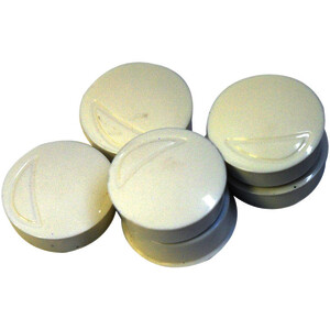 LOT DE 6 AIMANTS RONDS DIAMÈTRE 22 MM  BLANC