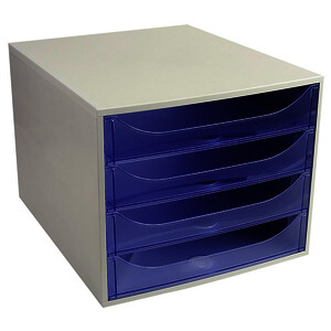 MODULE DE BUREAU GRIS BLEU- 28,4 X 34,8 X 23,47 CM BUDGET