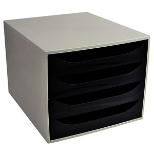 MODULE DE BUREAU GRIS NOIR- 28,4 X 34,8 X 23,47 CM BUDGET