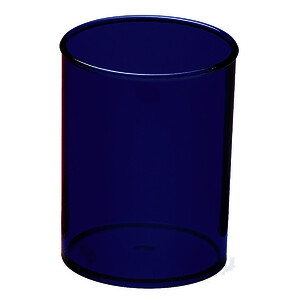 POT À CRAYONS TRANSLUCIDE BLEU CRISTAL- D 7 X 10 CM FAIBO