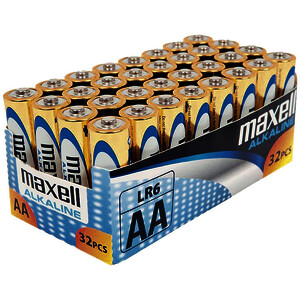 PAQUET DE 32 PILES MAXELL AA (LR6)