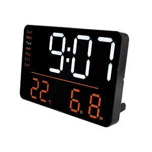 HORLOGE DIGITALE LED NOIRE NUMI UNILUX