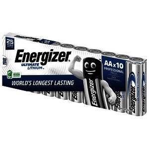PAQUET DE 10 PILES LITHIUM ENERGIZER ULTIMATE LR91