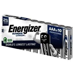 PAQUET DE 10 PILES LITHIUM ENERGIZER ULTIMATE AAA/LR92
