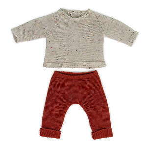 ENSEMBLE DE VÊTEMENTS 38 CM PULL ET PANTALON COTON
