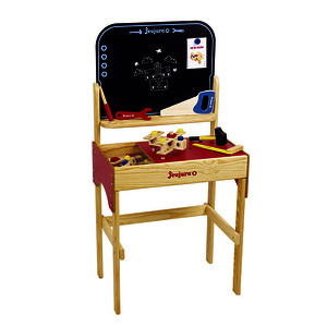 GRAND ÉTABLI EN BOIS AVEC ACCESSOIRES