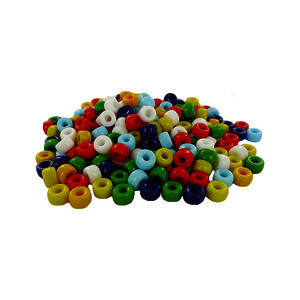 BOCAL DE 250G PERLES CASSIS EN VERRE D 9 MM