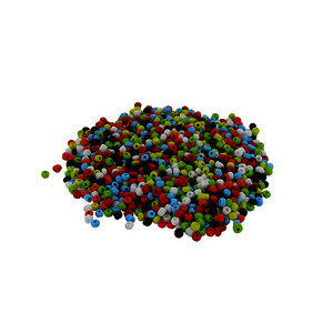 BOCAL 500 G PERLES ROCAIL OPAQUES 5 MM