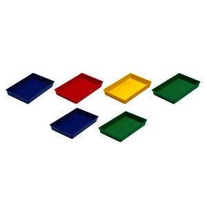 LOT DE 6 PLATEAUX MULTI-USAGES 23X14,5X3CM-TA