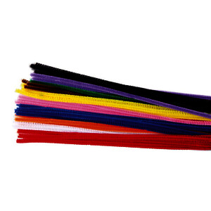 SACHET DE 150 CHENILLES D6MM COLORIS ASSORTIS