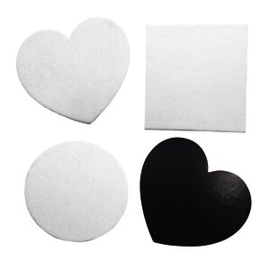 LOT DE 4 MAGNETS EN CARTON À DÉCORER