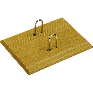 SOCLE ÉPHÉMÉRIDE AVEC ARCEAUX MÉTAL 19,3X15,4 CM BOIS