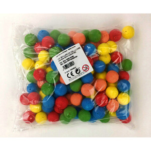 SACHET DE 100 BOULES EN CELLULOSE D 25MM COLORIS ASSORTIS