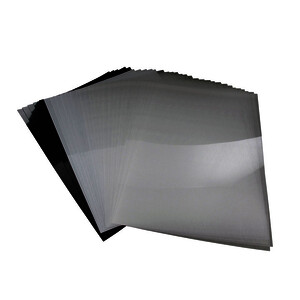 POCH. DE 7 FEUILLES PLASTIQUE FOU 21,5X30 CM - BLANC OPAQUE