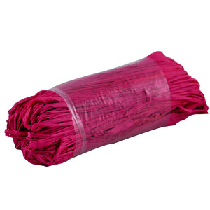 PELOTE DE 50G DE RAPHIA VÉGÉTAL COULEUR FUCHSIA