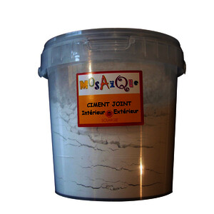 POT 1 KG POUDRE JOINT POUR MOSAÎQUE - BLANC
