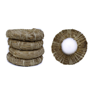 KIT DE 5 COURONNES RAPHIA D 20CM