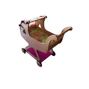 LANDAU EN BOIS ET ACCESSOIRES