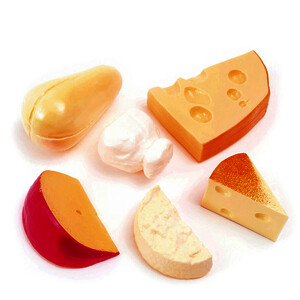 SACHET DE 6 FROMAGES VARIÉS EN PLASTIQUE,