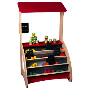 TRÈS GRANDE MARCHANDE EN BOIS AVEC ARDOISES