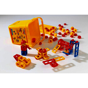 BARIL DE CONSTRUCTION MOBILO - 86 PIÈCES