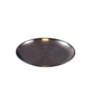 LE LOT DE 12 ASSIETTES PLATES INOX