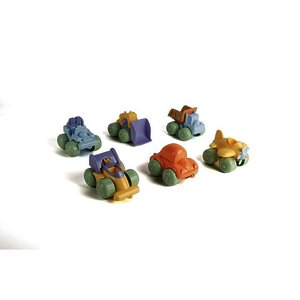 LOT DE 6 VÉHICULES PASTEL