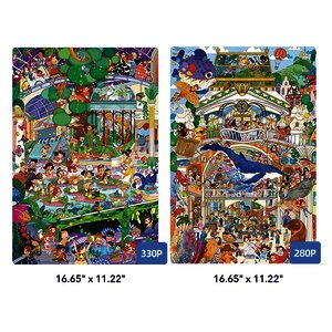 COFFRET PUZZLES ÉVOLUTIFS -NIV 8 - MUSÉE HISTOIRE- 2 PUZZLES