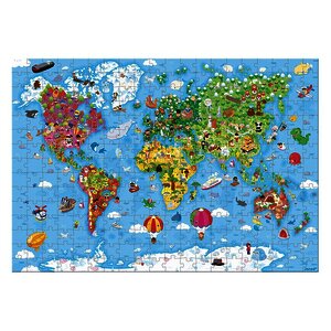 PUZZLE GÉANT DU MONDE 300 PIÈCES