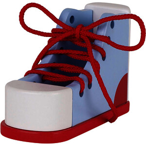 CHAUSSURE À LACER EN BOIS