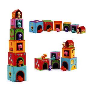 LOT DE 6 CUBES EMPILER 