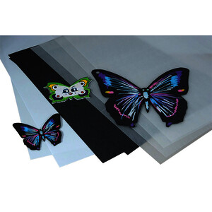 LOT 30 FEUILLES PLAST.  FOU 20 X 30 CM - TA ET TRANSPARENTS