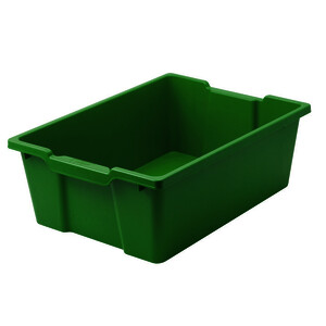 LOT 4 BACS RANGEMENT SANS COUVERCLE PP 42X32X14,8CM COL ASS