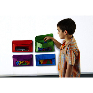 LOT 4 POCHETTES MAGNÉTIQUES, FERMETURE FACIALE AVEC VELCRO