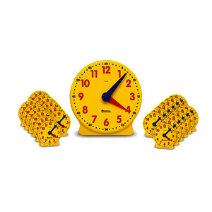 SET DE 25 HORLOGES JAUNES TAILLES ASSORTIES