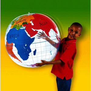 GLOBE TERRESTRE GONFLABLE EFFAÇABLE À SEC