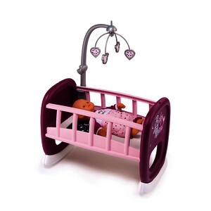 LIT À BARREAU BABY NURSE À BASCULE ET 1 MOBILE