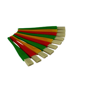 LOT DE 10 PINCEAUX POUR COLLE MANCHE EN PLASTIQUE