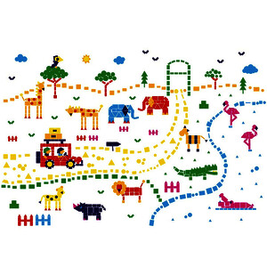 KIT AFFICHES ET GOMMETTES : LA SAVANE