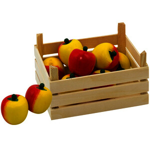 CAGETTE DE 10 POMMES EN BOIS