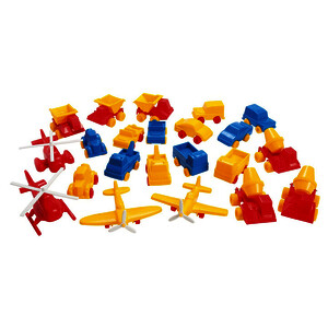 LOT DE 22 VÉHICULES PLASTIQUE SEMI-RIGIDE