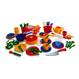 GRANDE DINETTE : 56 PIÈCES EN PLASTIQUE,