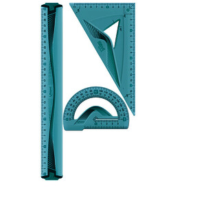 LOT DE 4 INSTR DE TRAÇAGE PLAST INCASSABLE HTE QUAL MAPED